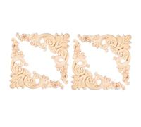 DIYEAH 4pièces Applique Sculpté De Style Chinois Décalcomanie Décorative Sculpté pour Porte De Lit Et Armoire