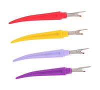 DIYEAH 4pièces Découseur Extracteur De Couture Kit Coupe-fil Avec Couvercle Lot De Outils De Broderie Découdre Pointe Acérée