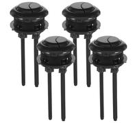 DIYEAH 4Pièces Lot de Boutons Poussoirs Universels pour Double Chasse Eau Installation Facile Compatible avec les Modèles pour Maison et Hôtels