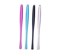 DIYEAH 4pièces Lot de Stylets Capacitifs Metal avec Pointe Fibre pour Telephone et Tablette Rouge Bleu Argent Noir