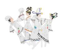 DIYEAH 4pièces Marionnettes Ombres Chinoises Kit De Marionnettes Ombres Chinoises pour Garçon Fille Création De Personnages Soi-même