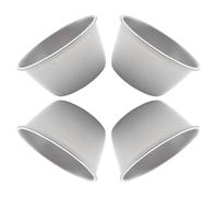 DIYEAH 4pièces Moules à Pudding Acier à Haut Bacs Multifonction pour Biscuits Muffins Tartelettes et Gelées pour Cuisine Maison Pâtisserie et Thé de Après-midi