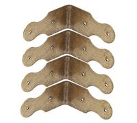 DIYEAH 4pièces Protège-Coins pour Boîtes à Bijoux Bois Style Vintage avec Vis Protection Angle De Boîte Sécurité pour Coffrets Et Cadeaux