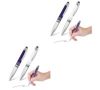 DIYEAH 4pièces Stylos à Bille Lumineux avec Lampe De Poche Stylus Capacitif pour Écrans Tactiles De Stylos Multifonctions