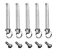 DIYEAH 5 Ensembles Accessoires pour ongles en éventail petit rivets pour éventail ventilateur à main pliant écrou et rivets rivet d'arbre en acier inoxydable Silver