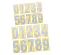 DIYEAH 5 Ensembles autocollants numériques coloré etiquette autocollante numéro de boîte aux lettres réfléchissant autocollants d'adresse pour boîte aux lettres pe