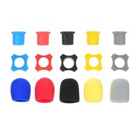 DIYEAH 5 Ensembles de Housses de Microphone en Mousse Antidérapantes et Anti-collision pour Salles de Réunion et Interviews, Accessoires de Protection pour Microphones