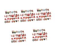 DIYEAH 5 Ensembles Pendentif Bricolage De Noël Bracelets Collier En or Goujons Boucles D'oreilles Déclaration Perles De Nacre Pendentifs Anneaux or Colliers Perles Alliage 30 Pièces * 5