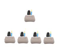 DIYEAH 5 Ensembles Repose-Pieds Gonflable pour Avion Jambe Air Bureau à Domicile Siège D'appoint Siège De Bain Hamac pour Les Pieds pour Voyager en Avion Marche pour Reposer Le Pied PVC