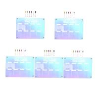 DIYEAH 5 Ensembles Tableau Magnétique Planning Hebdomadaire Transparent Effaçable pour Réfrigérateur avec Marqueurs Organiseur de Tâches et Liste de Rappels pour Maison