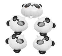 DIYEAH 5 pièces Ballons Aluminium Panda Décoration Festive Forme de Tête Animal Ballon Gonflable Résistant pour Fête Anniversaire Garçon Fille et Ornements de Scène