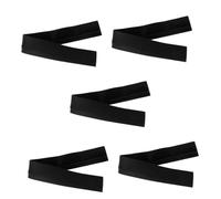 DIYEAH 5 Pièces Banquette de sceau de cuisine Couverture pour couvercles d'écart de poêle en silicone bouche-pores en silicone couvercle du poêle et du comptoir Gel de silice Noir