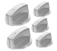 DIYEAH 5 pièces Boutons de de Cuisinière à Gaz Acier Inoxydable Lot de Remplacement Pratique pour Gazinière Facile à Installer Utiliser