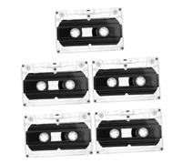 DIYEAH 5 Pièces Cassettes Audio Vierges avec Boîtier Transparent Enregistreur Audio pour Messages Enseignement DIY Discours et Musique