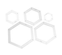 DIYEAH 5 pièces Lot de Règles Hexagonales pour Patchwork et Quilting Pochoirs Couture DIY Outils Compacts pour Débutants et