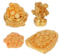 DIYEAH 5 Pièces Miniature Cornucopia Ornaments Resin Micro Landscape Decor for Spring Festival Small Treasure Display