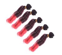 DIYEAH 5 Pièces Perruques DIY pour Poupées de Fibre Haute Température Coiffure Facile et Durable pour Look Fantastique