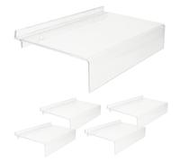 DIYEAH 5 pièces Présentoir Mural Chaussures Transparent Étagères Murales Sport pour Sneakers Support Rangement Magasin et Domicile Design Simple et Installation Facile