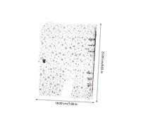 DIYEAH 5 Pièces Protège-cahier PVC Transparent Créatif Classeur Étoiles Filantes Bureau École Organiseur Journal
