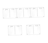 DIYEAH 5 Pièces Tableau Magnétique Effaçable à Sec pour Réfrigérateur Planificateur Hebdomadaire Transparent Acrylique Organiseur de Planning et Mémo Aimanté pour Maison et Bureau