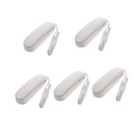 DIYEAH 5 Pièces Téléphone Mural Filaire Mini Portable pour Maison Bureau Hôtel Boutons Larges Faciles Design Décoratif Élégant Installation Murale Stable et Adapté Salle de Bain et