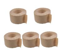 DIYEAH 5 Rouleaux Ruban Adhésif Kraft Activé à Eau Ruban de Scellement Multi-usage pour Collage Renforcé pour Cartons Adhésif Résistant pour Bureau et Déménagement