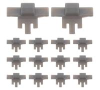 DIYEAH 50 clips de limitation d'ouverture de charnière pour armoires - Limiteur d'angle en plastique - Fixation de charnière à fermeture amortie - Limiteur d'ouverture de porte,