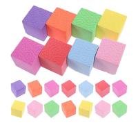 DIYEAH 50 cubes de comptage : blocs de mousse pour l'apprentissage des mathématiques des enfants - Outils géométriques colorés - Jouets éducatifs de manipulation et de comptage nombres