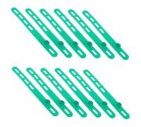 DIYEAH 50 Pièces Attaches de Câble en Silicone Vertes avec Boucle Verrouillable Réglable pour Gestion des Cordons de Charge Bureau