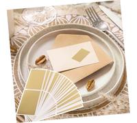 DIYEAH 50 Pièces Cartes à gratter pour fêtes cartes de voeux enduite rasoir Doré