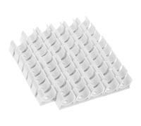 DIYEAH 50 Pièces Collier de Serrage en Pvc Blanc Forme en U pour Tuyaux D'air et D'eau, Résistant la Corrosion, Facile à Utiliser pour Fixation Fiable