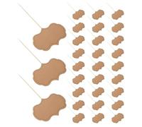 DIYEAH 50 Pièces Étiquettes Alimentaires Kraft pour Buffet Marqueurs à Fromage Vierges Drapeaux Cure-Dents Réinscriptibles pour Table Charcuterie Repères Nom Prix pour Fêtes et Mariages