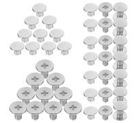 DIYEAH 50 Pièces Kit de Reliure Goujons Métalliques Argentés, Vis à Livre Robustes et Légères pour Diy, Fixation Solide et Multi-usages Facile à Transporter