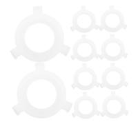 DIYEAH 50 Pièces Lot de Bagues Réductrices Plastiques Blanches vers Adaptateurs Clips pour Abat-jour Installation Facile pour Rénovation et Projets Éclairage DIY