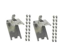 DIYEAH 50 Pièces Lot de Clips Supports Étagère pour Congélateur et Réfrigérateur Crochets Suspendus Inoxydable Fixation Facile pour Rangement Frigo et Bac Réfrigérateur