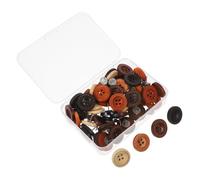 DIYEAH 50 Pièces Pouces en Bois Rétro Épingles Décoratives en Classe Clips De Punaises Boutons en Bois Faits Main Punaises en Petits Poussoirs Bulletin Basbing Tacks Métal
