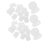 DIYEAH 50 Pièces Silicone Earring Backs For Pierced Ear Studs Soft Comfortable Locking Backs With Chic Heart Design For Jewelry Making And Repair