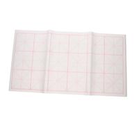 DIYEAH 50 pièces Xuan Paper With Grid For Chinese Calligraphy Practice Semi Raw Rice Paper Roll For Beginners Durable Traditional Brush Painting Sheet