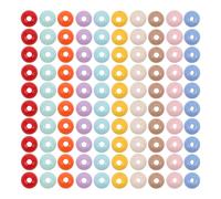 DIYEAH 500 perles rondes en acrylique : breloques artisanales de 8 mm de couleurs mélangées - perles intercalaires pastel unies - fournitures de fabrication de bijoux DIY pour bracelets, colliers,