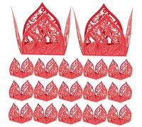 DIYEAH 50pièces Boîtes à Bonbons Papier Pour Fête à Truffes De Cupcakes Contenant De Cadeaux Pour Mariage Dessert