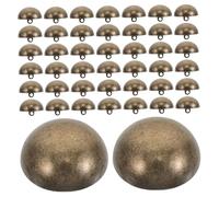 DIYEAH 50pièces Boutons Métal à Coudre Demi-ronds Forme De Champignon Pour Veste Manteau Blazer Vêtements Loisirs Créatifs Bronze