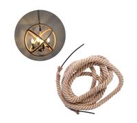 DIYEAH 5M Câble Vintage Tressé pour Éclairage DIY Fil Électrique Décoratif pour Lampes Suspendues et Appliques Murales