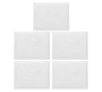 DIYEAH 5Pcs Self-Adhesive Index Card Pockets Plastic Labels Holders Business Card Pocket Holder PVC Transparent for Store Use and Classification Mark