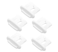 DIYEAH 5pièces Capuchon De Fin De Glissière Pour Panier Lumière Accessoire Pour Lave-vaisselle Remplacement Facile Sans Outils Compatible Avec Plusieurs Modèles Clip De Stop Fiable Pour o