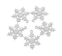DIYEAH 5pièces Pendentif De Noël Acier Inoxydable Breloques Sapin De Noël Petites Plaques Identité Pour Fabrication De Bijoux