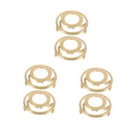 DIYEAH 6 Pièces Anneau de Fixation en Cuivre pour Douille E14 - Bague pour Abat-jour en Verre avec Support Triangulaire, Collier de Remplacement Stable pour Luminaire