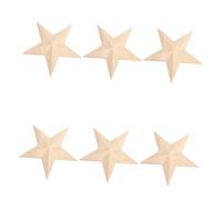 DIYEAH 6 pièces Appliques Murales Massif Sculpté Étoile Européenne pour Décoration Salon Ornements Artisanaux à Poser sur Meubles Design Unique et Durable