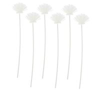 DIYEAH 6 pièces Bâtonnets Rotin Parfum Ambiance Maison Recharge Diffuseur Fleur Artificielle Réaliste pour Bureau Salon Spa Chambre