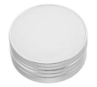 DIYEAH 6 Pièces Blank Alloy Coins With Threaded Edges For DIY Crafts Laser Engraving And Jewelry Making Metal Engraving Plates For Collection And Commemorative Keepsakes