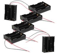 DIYEAH 6 Pièces Boîtier de Batterie Plastique pour Piles AA avec Connecteur de Câble et Pratique pour Rangement et Transport